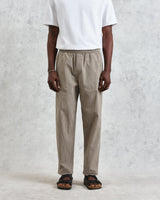 Tyne - Natural Chalk Stripe Trousers
