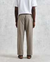 Tyne - Natural Chalk Stripe Trousers