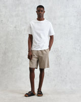 Linton - Natural Chalk Stripe Shorts