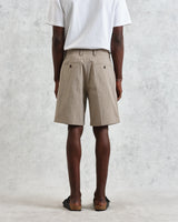Linton - Natural Chalk Stripe Shorts