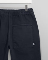 Kurt - Navy Longer Leg Organic Cotton Trousers