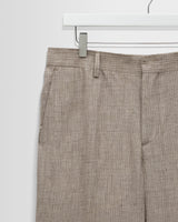 Alp - Natural And Brown Stripe Linen Trousers