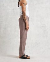 Alp Trousers Taupe Seersucker