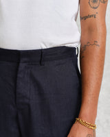 Alp Trousers Midnight Linen