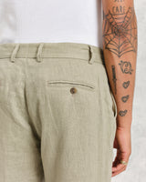 Alp Trousers Pale Green Linen