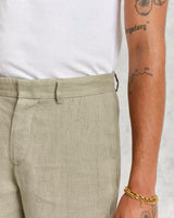 Alp Trousers Pale Green Linen