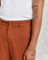 Alp Trousers Rust Linen