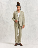 Alp Trousers Pale Green Linen