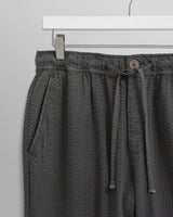 Kurt Trousers Charcoal Seersucker