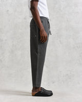 Kurt Trousers Charcoal Seersucker