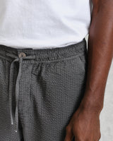 Kurt Trousers Charcoal Seersucker