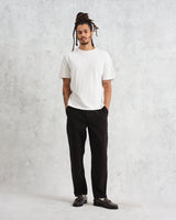 Kurt - Black Longer Leg Organic Cotton Trousers