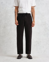 Kurt Trousers Black Twill Longer Leg
