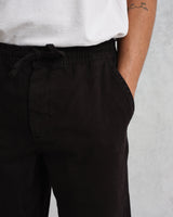 Kurt Trousers Black Twill Longer Leg