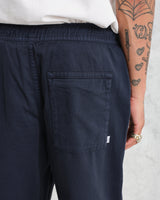 Kurt - Navy Longer Leg Organic Cotton Trousers
