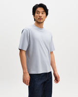 Milton - Light Blue Organic Compact Cotton T-Shirt