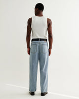 Montague - White Ribbed Organic Cotton Vest