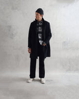 Sasso Coat Black Wool