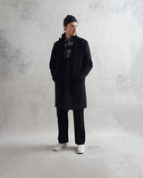 Sasso Coat Black Wool
