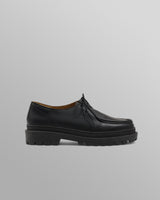 S.T. Valentin - Black Italian Leather Chunky Sole Deck Shoes