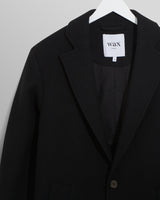 Sasso Coat Black Wool