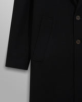 Sasso Coat Black Wool
