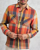 Whiting - Orange Pike Check Overshirt - 1600px