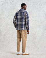 Whiting - Navy Spear Check Overshirt