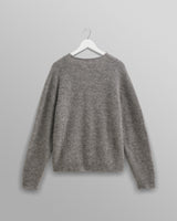 wax london Alban - Grey Marl Mohair Blend Cardigan