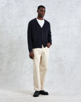 wax london Alban - Navy Mohair Blend Cardigan