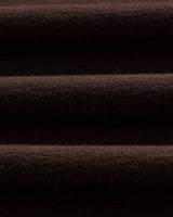wax london men's Atwood - Dark Brown Textured Organic Cotton Polo Shirt