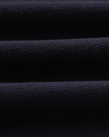 wax london men's Atwood - Navy Textured Organic Cotton Polo Shirt