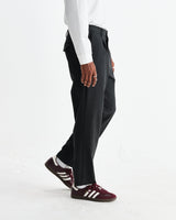 wax london men's Aubyn - Charcoal Wool Blend Twill Pleated Trousers