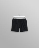 wax london men's Brockwell - Black Logo Swim Shorts