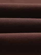 wax london men's Carter - Brown Open Collar Milano Knit Polo