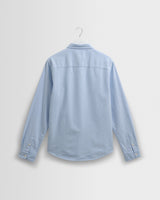 wax london men's Caspian - Pale Blue Cotton Oxford Shirt