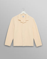 wax london men's Corey - Stone Seersucker Corduroy Shirt