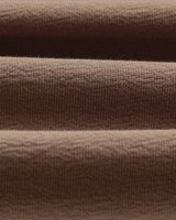 wax london men's Dean - Dusty Brown Textured Organic Cotton T-Shirt