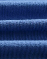wax london men's Dean - French Blue Textured Organic Cotton T-Shirt