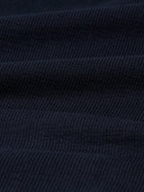 wax london men's Dean - Navy Textured Organic Cotton T-Shirt