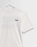 wax london men's Dean - Off White Scribble Text T-Shirt