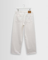 wax london men's Felix - Off White Loose Fit Denim Jeans