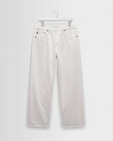 wax london men's Felix - Off White Loose Fit Denim Jeans