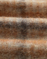 wax london men's Heath - Natural And Tan Drawn Check Jacket