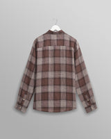 wax london Jaunt - Brown Check Linen Shirt