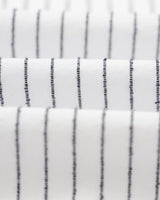 wax london Kew - White Stripe Cotton-Poplin Short-Sleeve Shirt