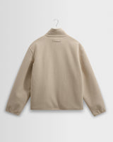 wax london men's Killick - Natural Reversible Corduroy Borg Jacket