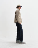 wax london men's Killick - Natural Reversible Corduroy Borg Jacket