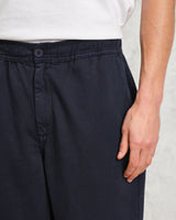 wax london Kurt - Navy Organic Cotton Trousers