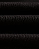 wax london men's Kyle - Black Organic Cotton Twill Shorts